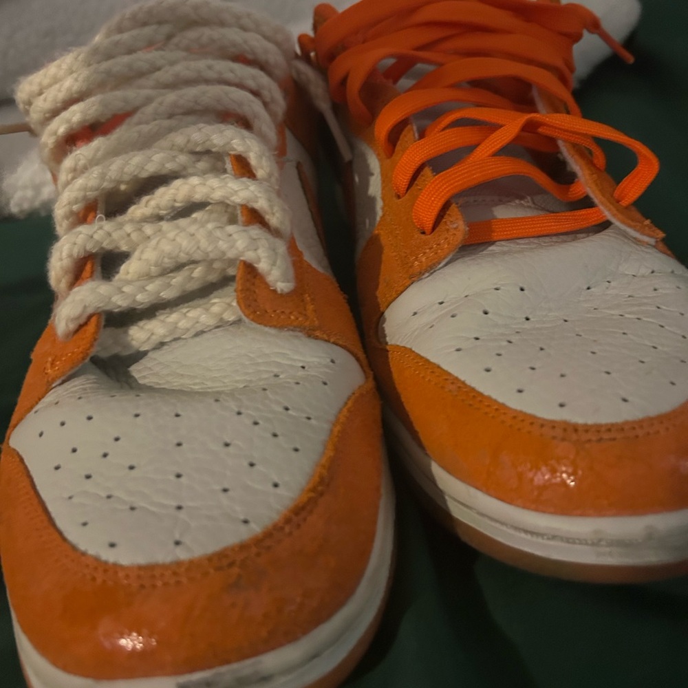 Nike Orange and White Sneakers - Picture 5 of 9